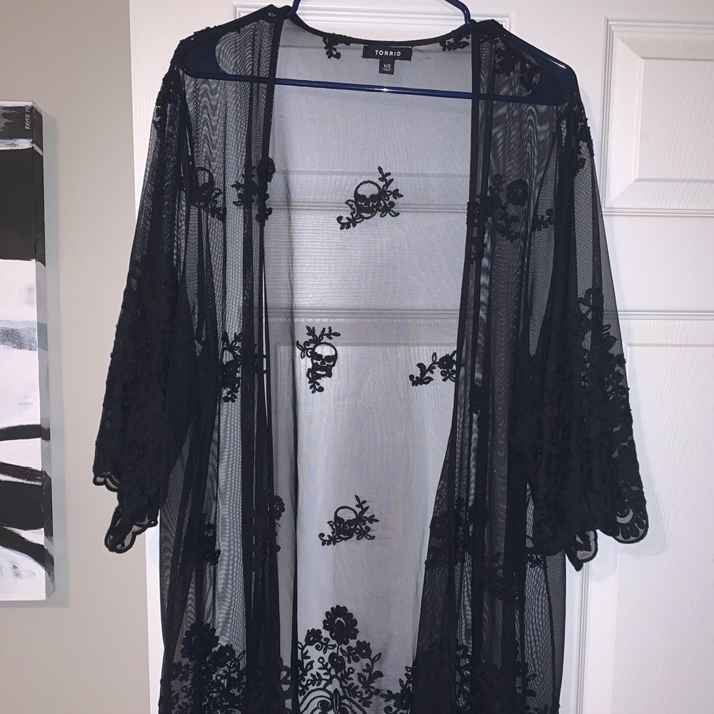 Black Sheer Kimono from Torrid!